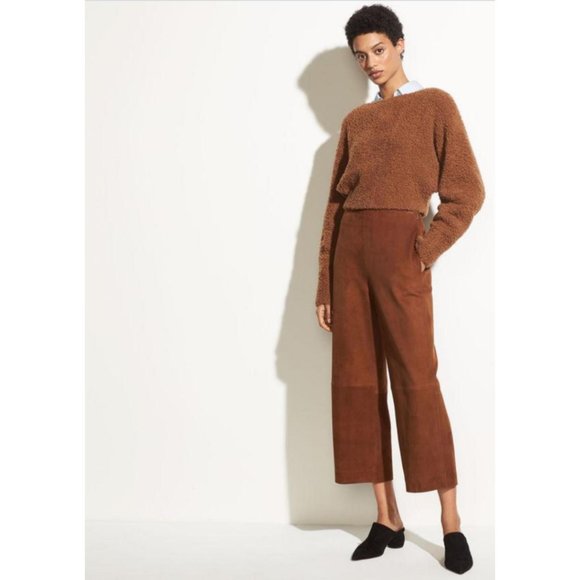 Vince Suede High Waist Culottes - Picture 2 of 16